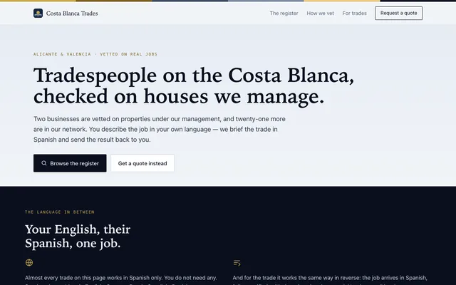 Costa Blanca Trades